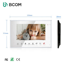 Bcom Easy Install système d&#39;interphone vidéo multi-appartement en acier inoxydable pour visiophone pour 2 appartements